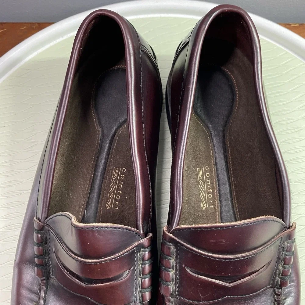 Men's Rockport Penny Loafers Sz.11W Burgundy Slip-On Shoes Comfort‎ DMX Wedding